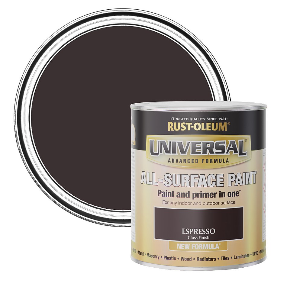 Rust-Oleum Universal Gloss Paint Espresso 250ml