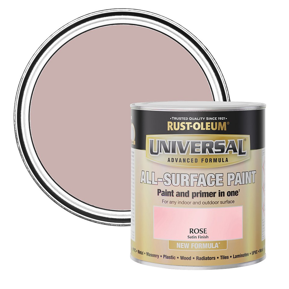 Rust-Oleum Universal Satin Paint Rose - 750ml
