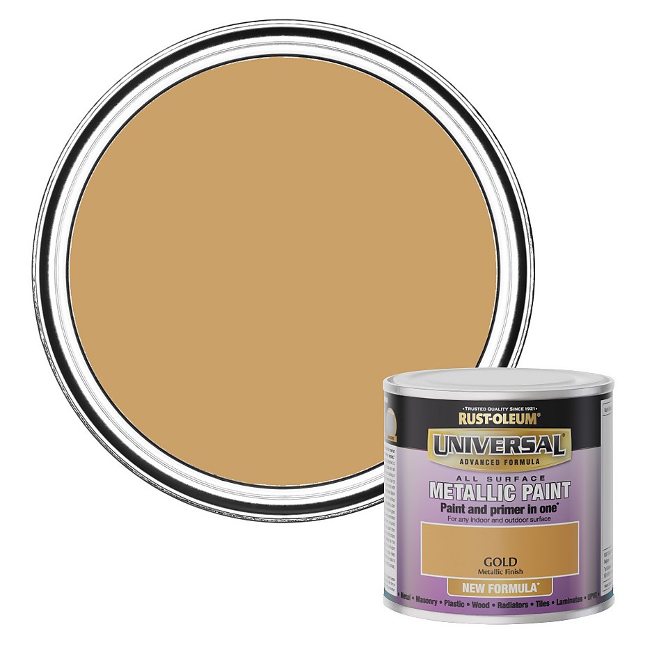 Rust-Oleum Universal Metallic Paint Gold - 250ml