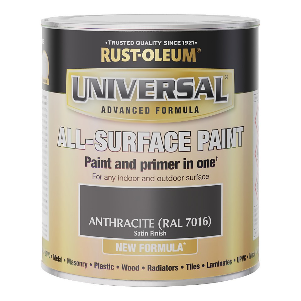 Rust-Oleum Universal Satin Paint Anthracite - 750ml