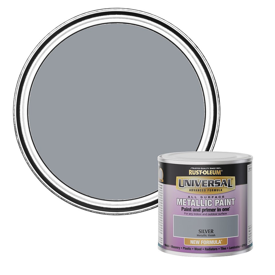 Rust-Oleum Universal Metallic Paint Silver - 250ml