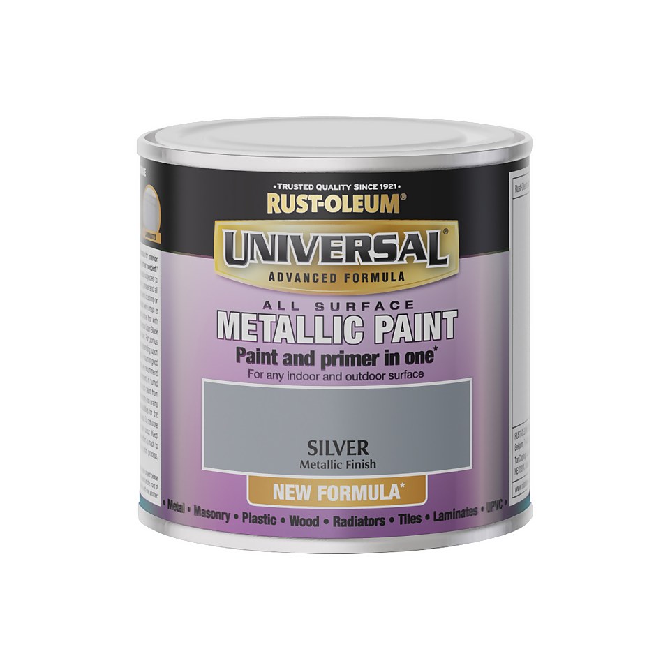 Rust-Oleum Universal Metallic Paint Silver - 250ml
