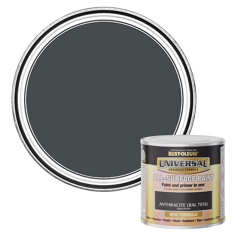 Rust-Oleum Universal Satin Paint Anthracite - 250ml