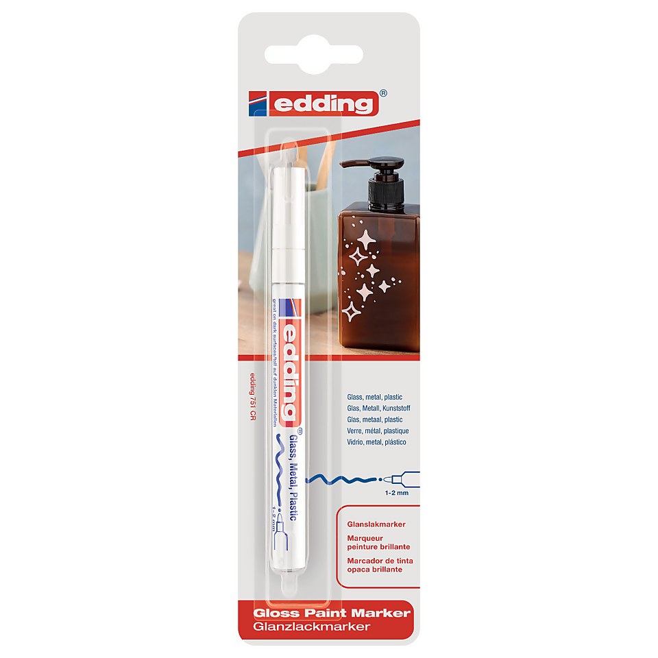 Edding 751 Paint Marker Pen White Homebase