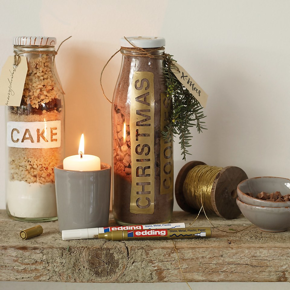 Edding 751 Paint Marker Pen Gold, silver & white Homebase