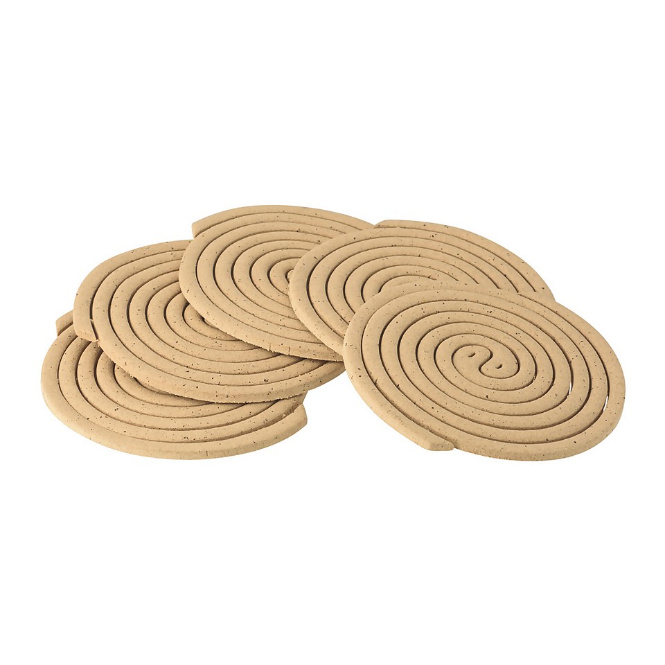 Bite Shield Citronella and Sandlewood Replacement Incense Coils - 10 Pack