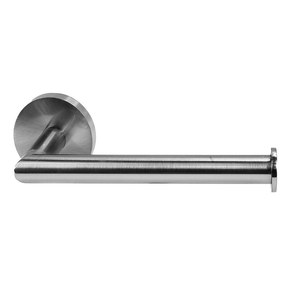 Self Adhesive Toilet Roll Holder Stainless Steel Homebase