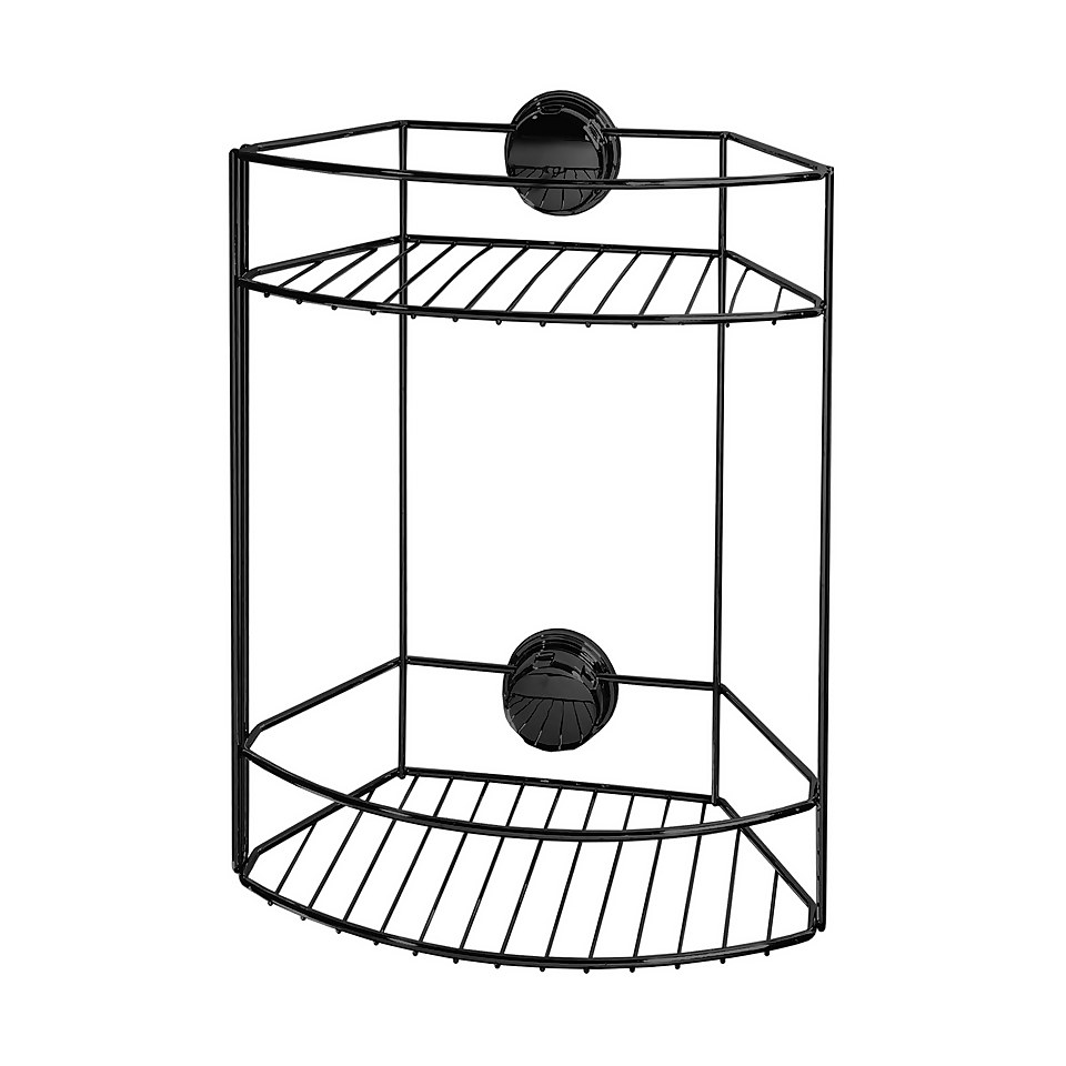 2-Tier Self Adhesive Shower Storage Basket - Chrome