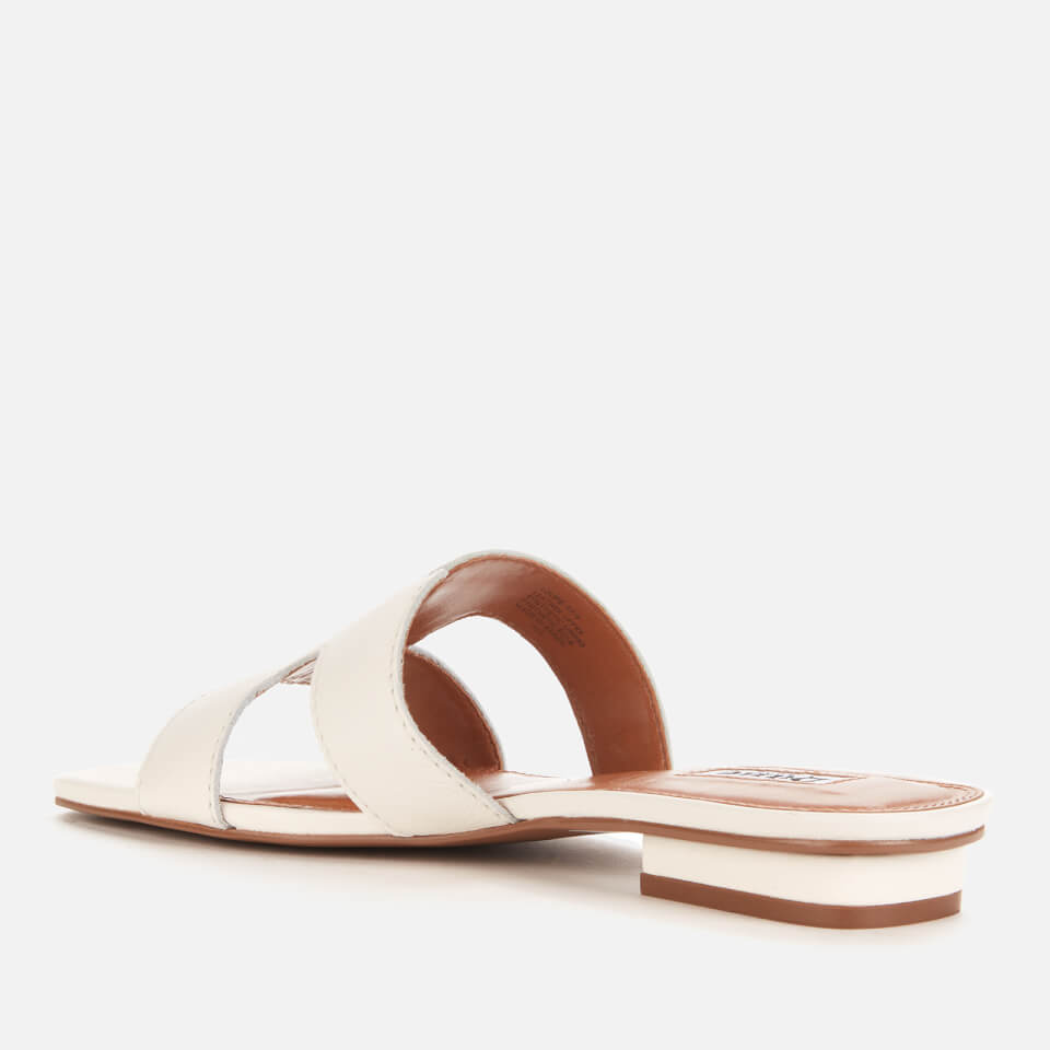 Dune Women's Loupe Leather Sandals - White