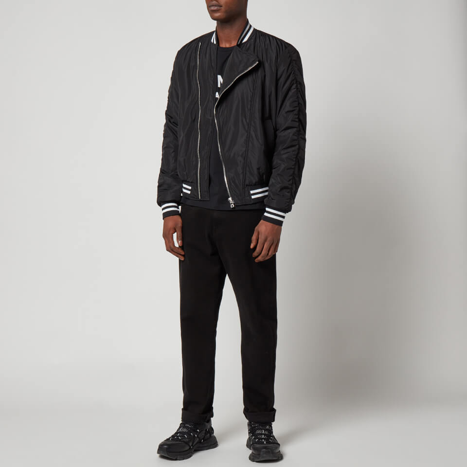 【関税＆送料込み】Balmain 'Spencer' Black And White Jacket Balmain Spencer Velvet Jacket | Black | FARFETCH