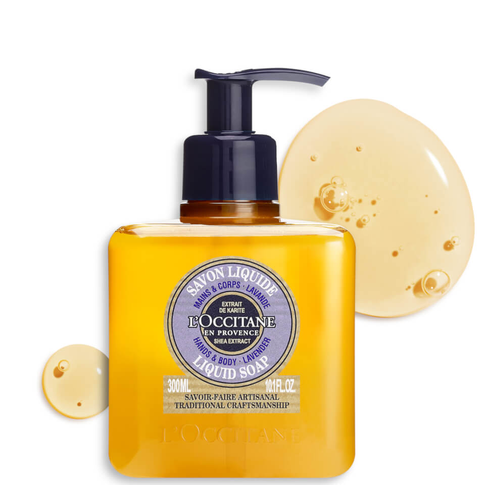L'Occitane Shea Butter Liquid Soap - Lavender 300ml