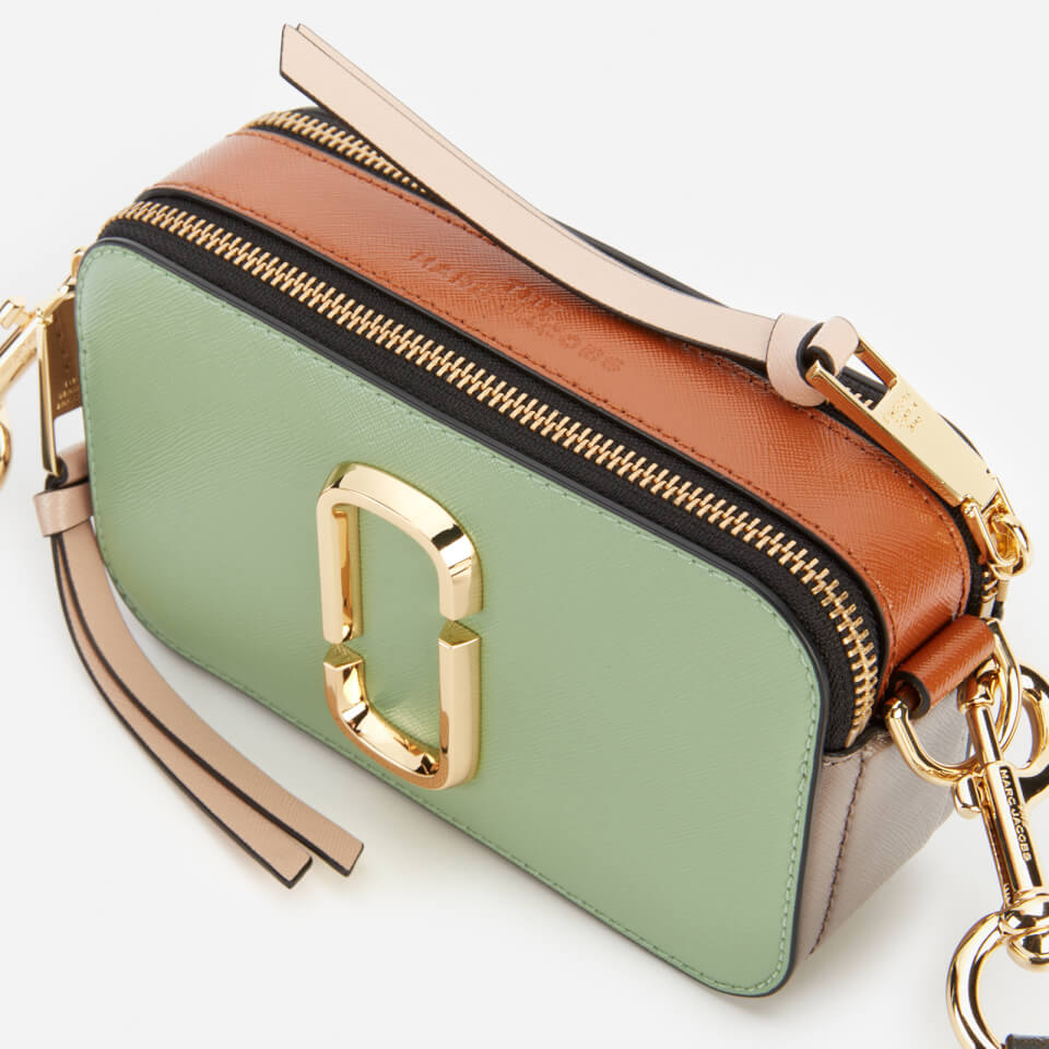 Marc Jacobs Women's Snapshot Bi Colour Crossbody Bag - Aspen Green Multi