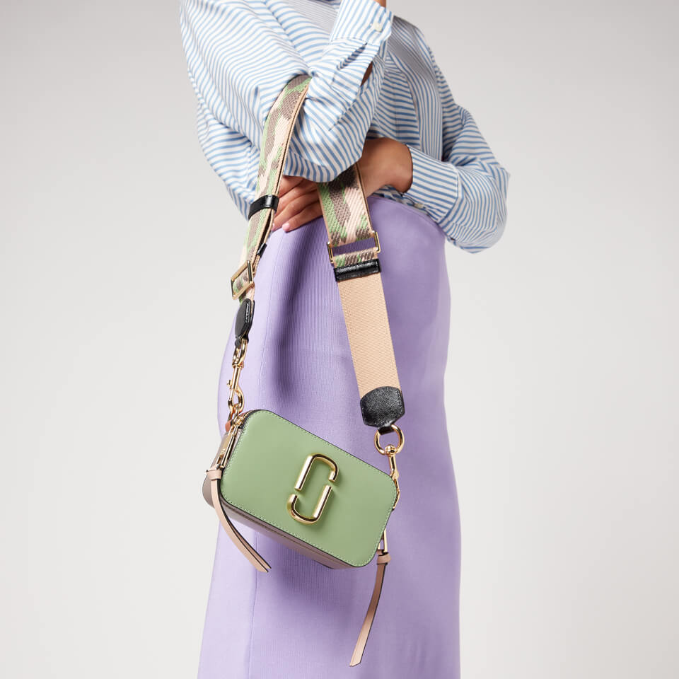 Marc Jacobs Women's Snapshot Bi Colour Crossbody Bag - Aspen Green Multi