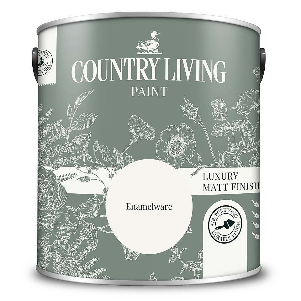 Country Living Matt Emulsion Multi-Surface Paint Enamelware - 2.5L