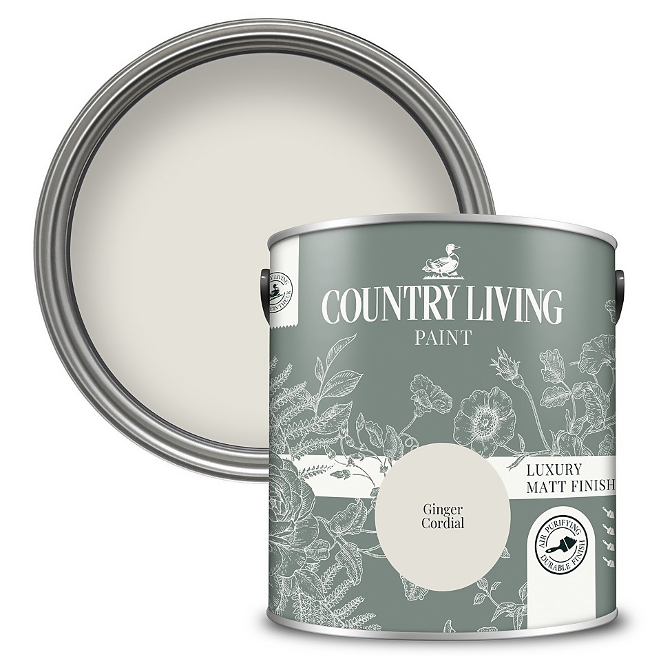 Country Living Matt Emulsion Multi-Surface Paint Ginger Cordial -  2.5L