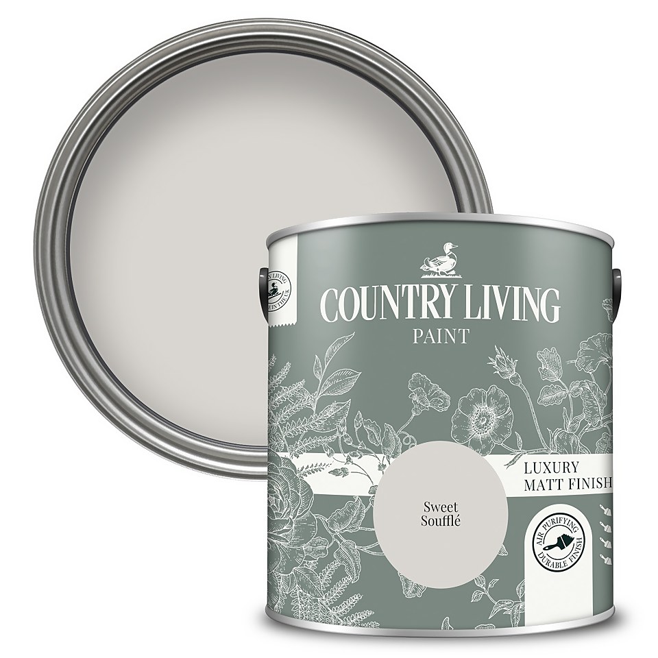 Country Living Matt Emulsion Multi-Surface Paint Sweet Souffle - 2.5L