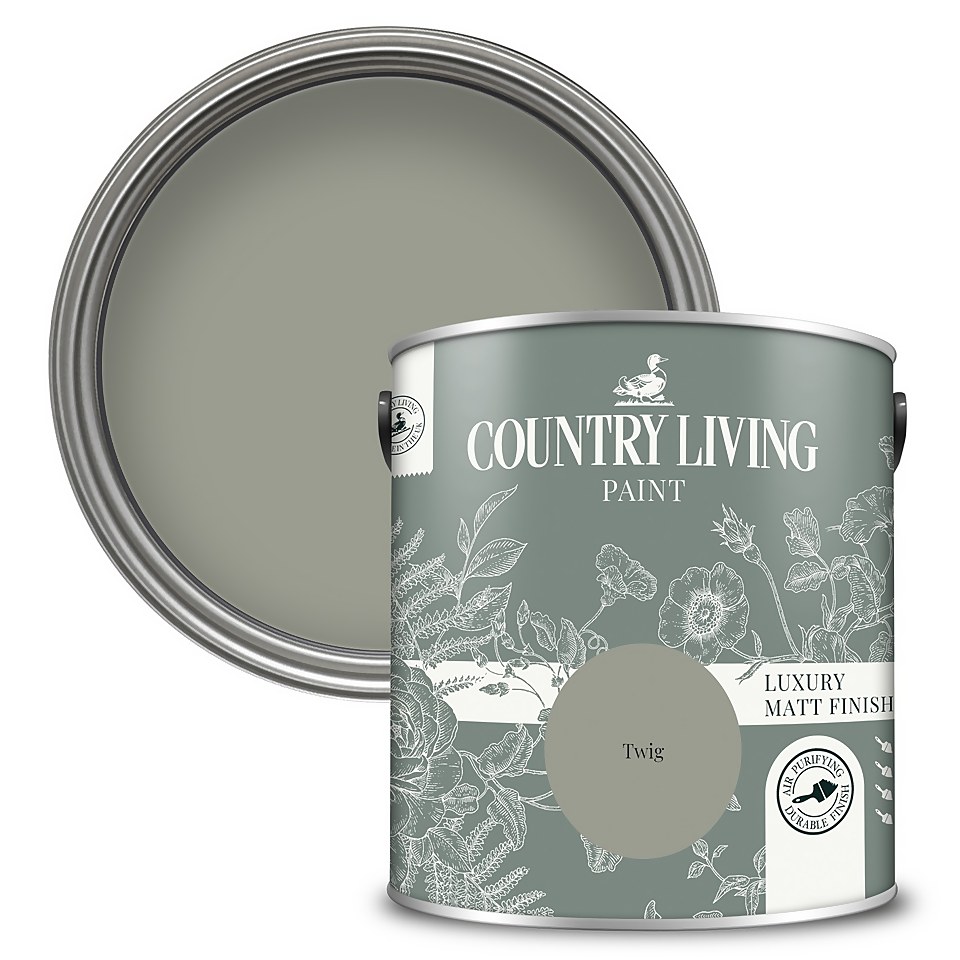 Country Living Matt Emulsion Multi-Surface Paint Twig - 2.5L
