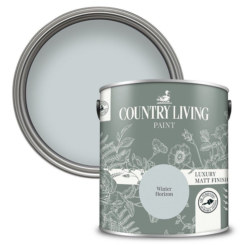 Country Living Matt Emulsion Multi-Surface Paint Winter Horizon - 2.5L