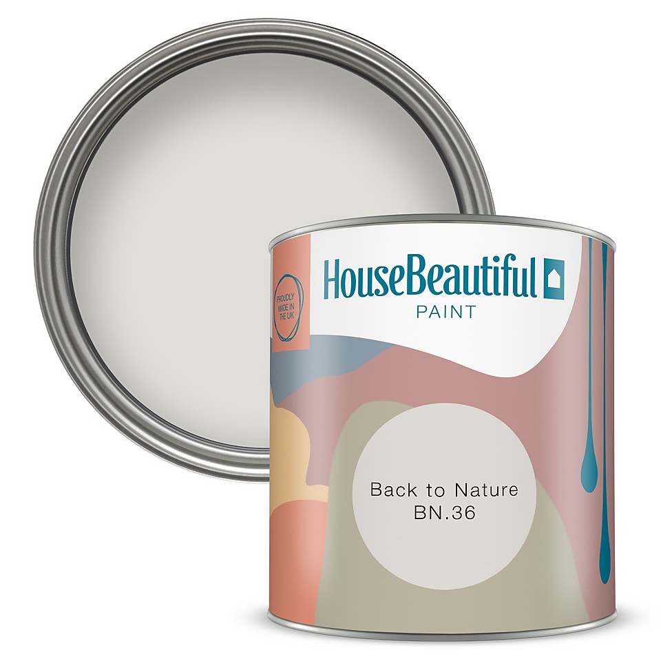 House Beautiful Durable Matt Emulsion Multi-Surface Paint Back to Nature BN.36 - Tester 125ml