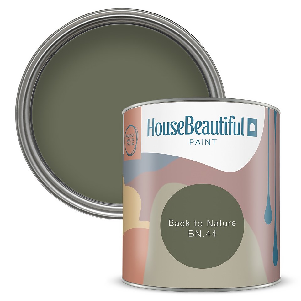 House Beautiful Durable Matt Emulsion Multi-Surface Paint Back to Nature BN.44 - Tester 125ml