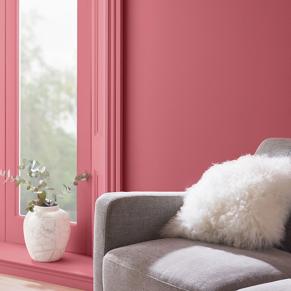House Beautiful Durable Matt Emulsion Multi-Surface Paint Think Pink TP.26 - 2.5L