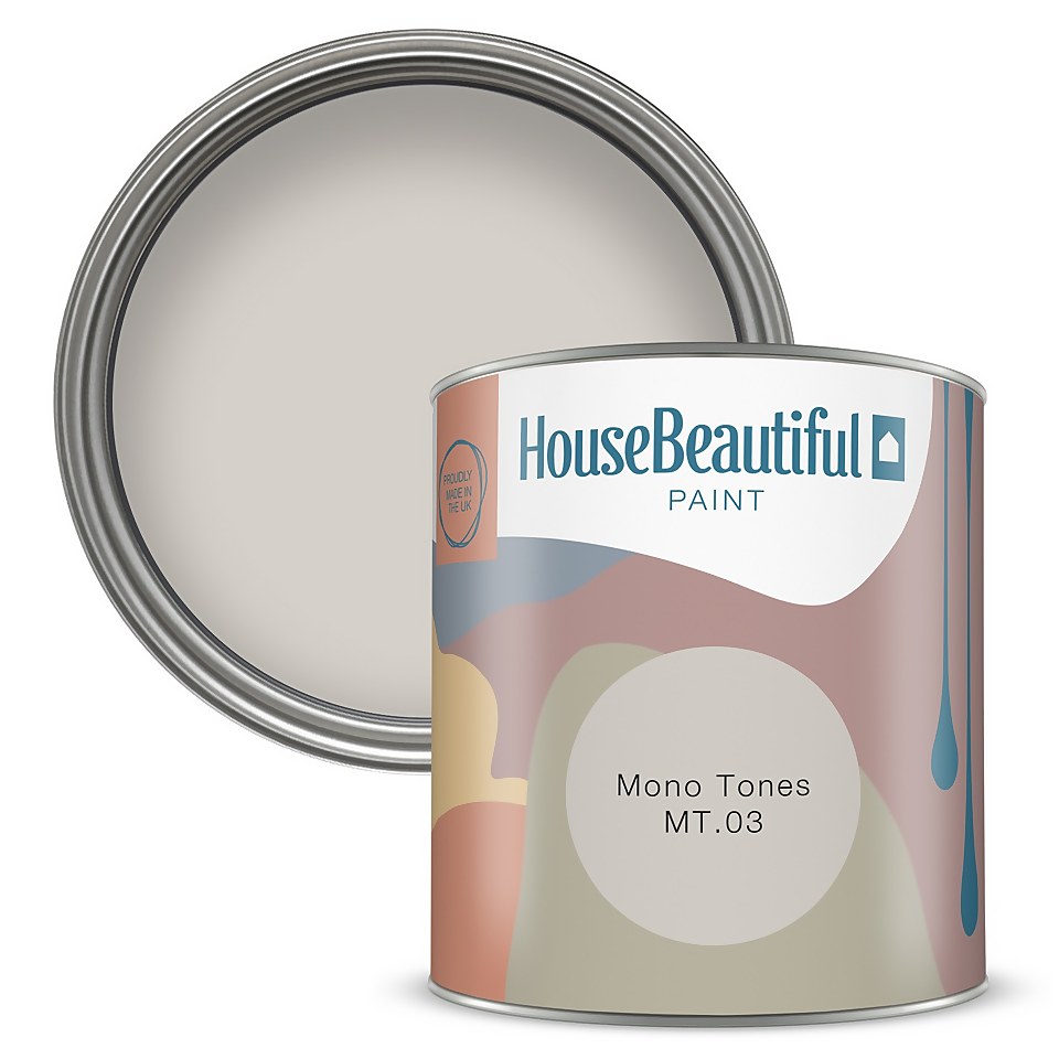 House Beautiful Durable Matt Emulsion Multi-Surface Paint Mono Tones MT.03 - Tester 125ml