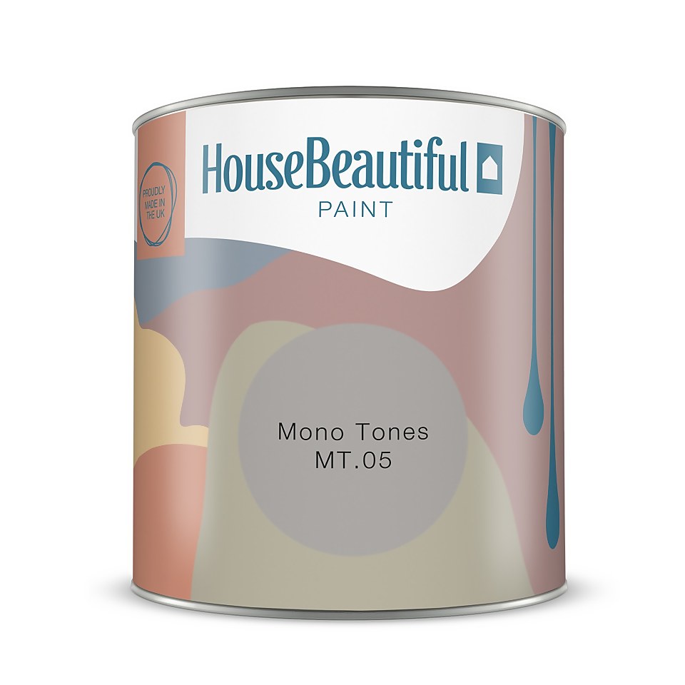 House Beautiful Durable Matt Emulsion Multi-Surface Paint Mono Tones MT.05 - Tester 125ml
