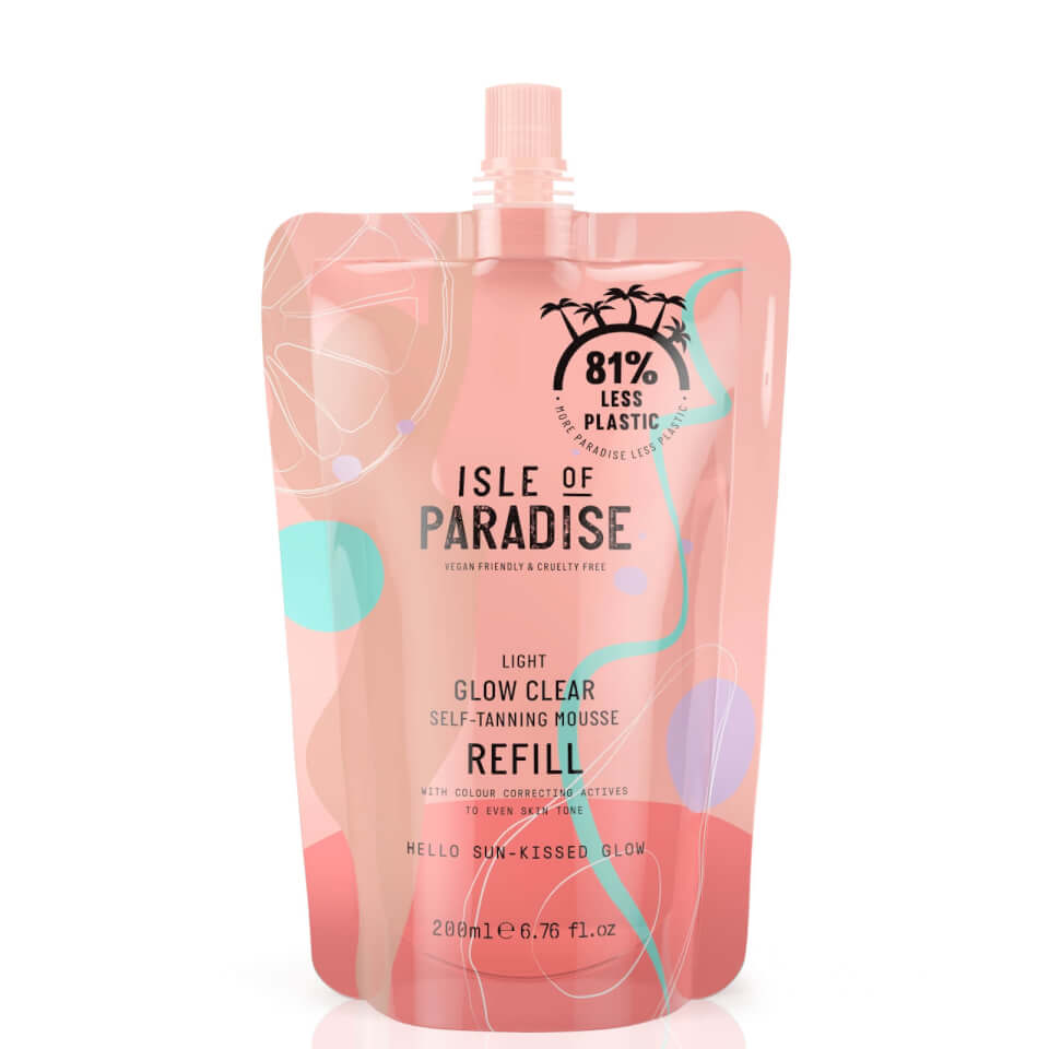 Isle of Paradise Light Glow Clear Mousse Refill Duo