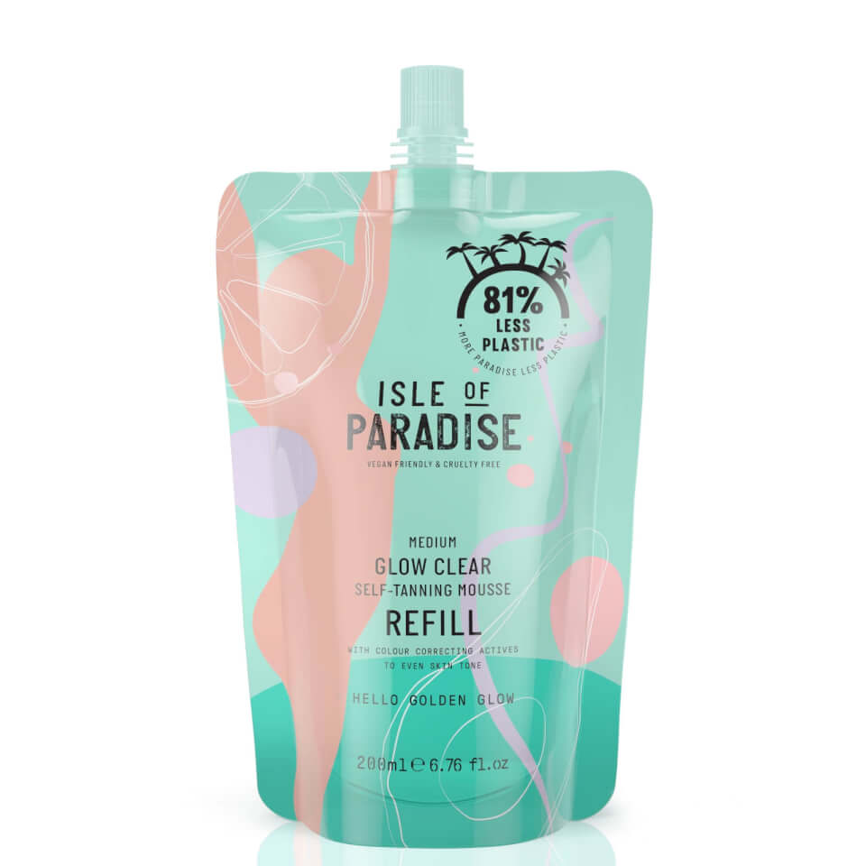 Isle of Paradise Medium Glow Clear Mousse Refill Duo