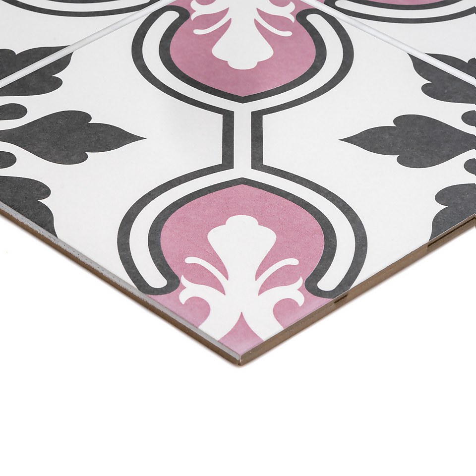 House of Tiles Fiore Blossom Porcelain Floor & Wall Tile 450x450mm (Sample Only)