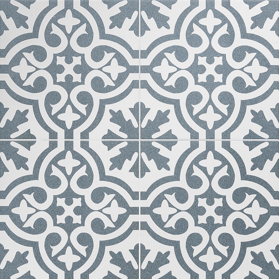 House of Tiles Fiore Victorian Porcelain Floor & Wall Tile 450x450mm (Sample Only)