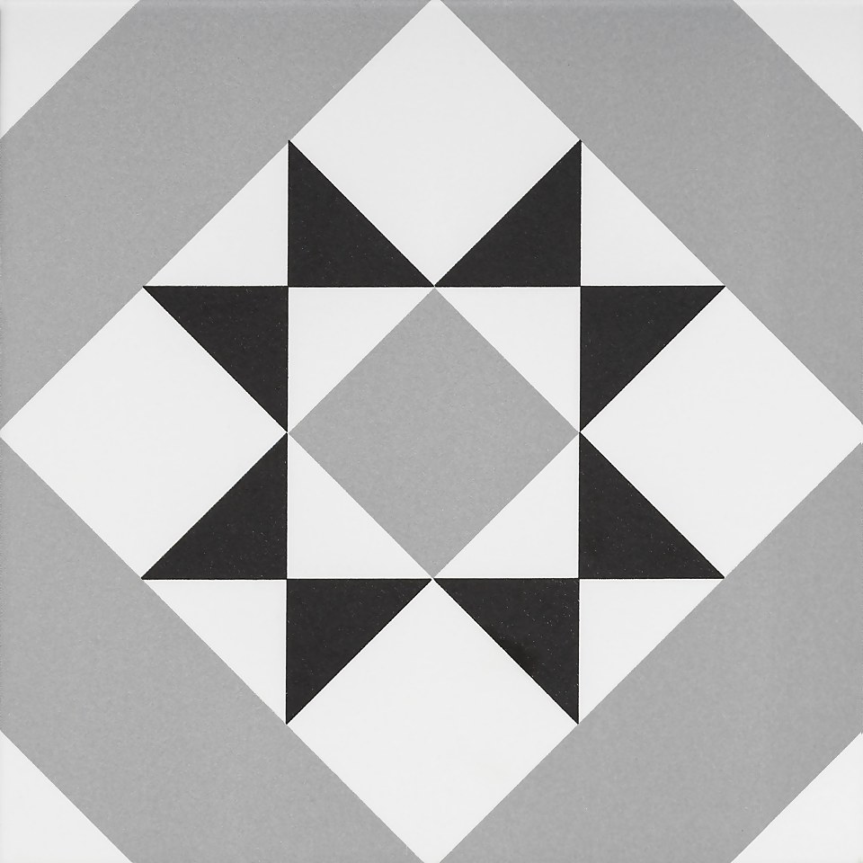 House of Tiles Fiore Diamond Porcelain Floor & Wall Tile 200x200mm (Sample Only)