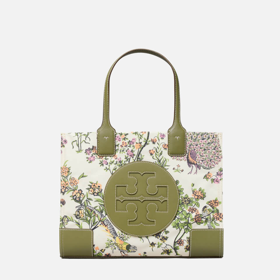 Tory Burch Women's Tory Printed Canvas Tote Bag In Green