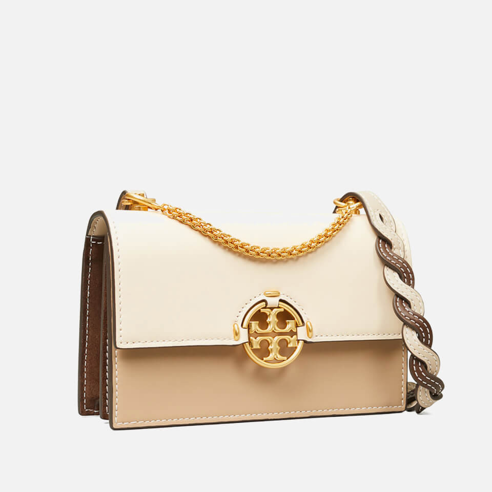 Tory Burch Women's Miller Color-Block Mini Bag - Brie/Almond Flour