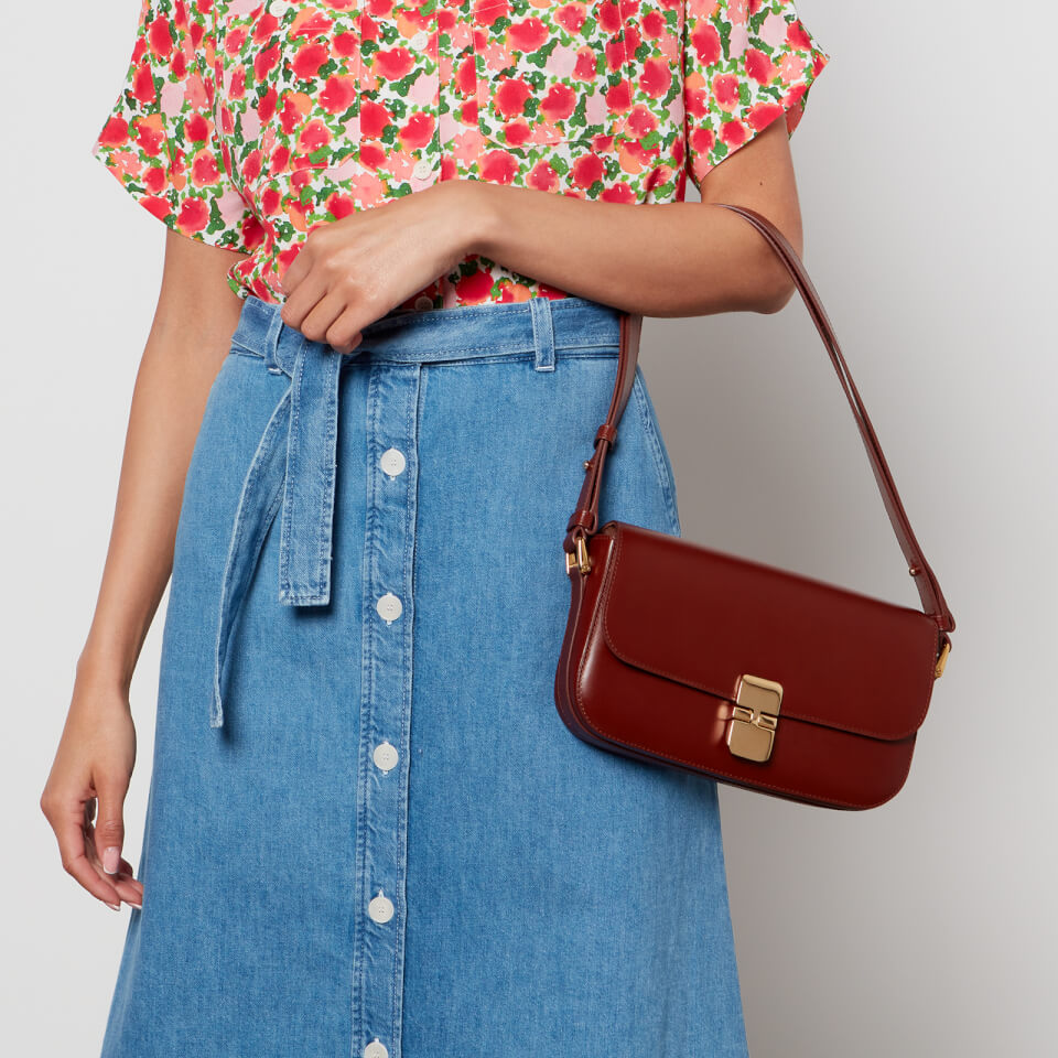 A.P.C. Grace Leather Baguette Bag