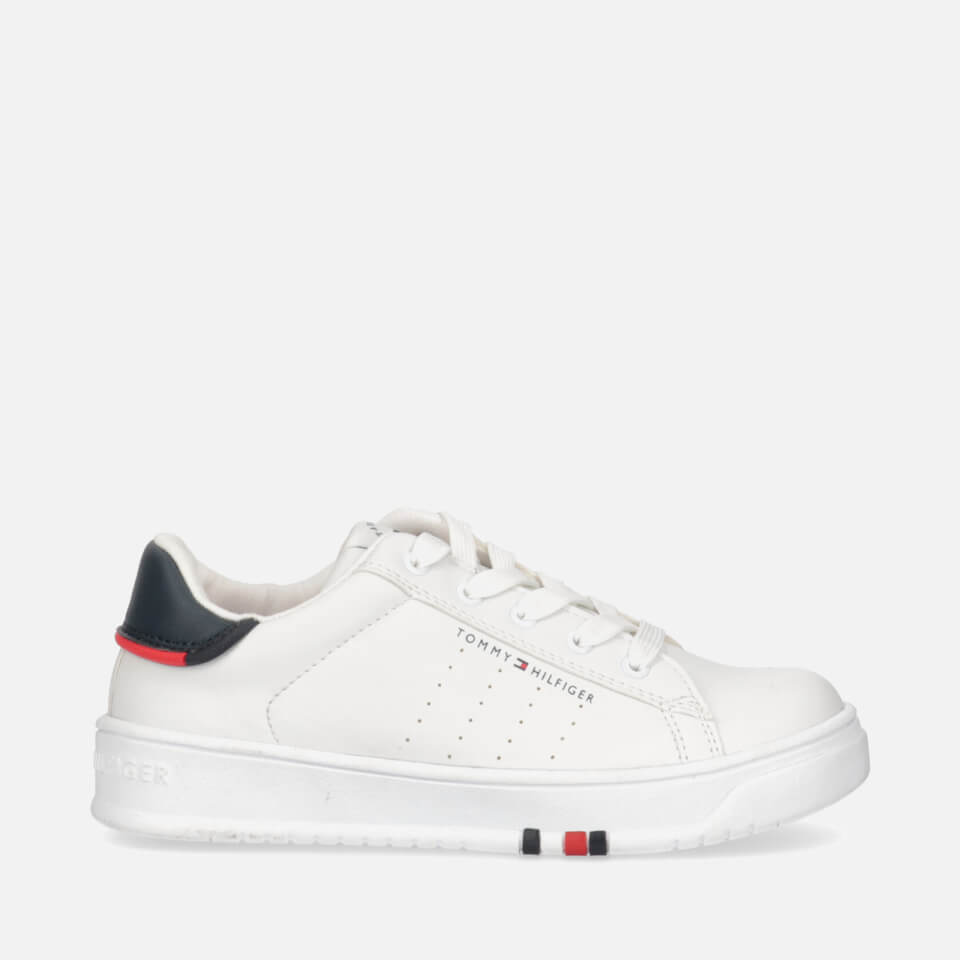 Tommy Hilfiger Kids' Faux Leather Trainers - UK 12 Kids