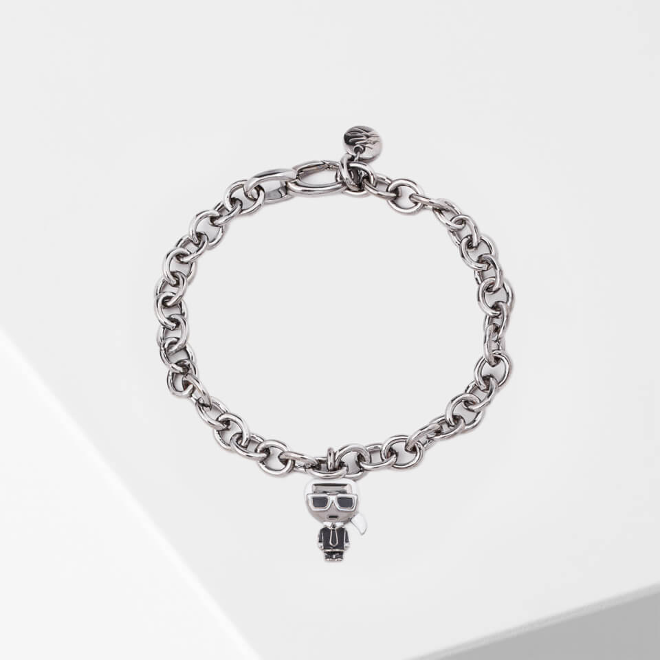 KARL LAGERFELD Women's K/Ikonik Choupette Charm Bracelet - Silver