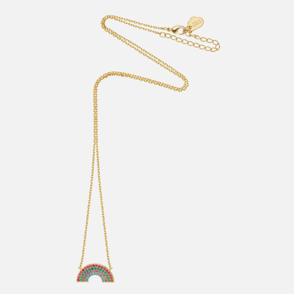 Estella Bartlett Women's Full Rainbow Necklace - Gold Plated