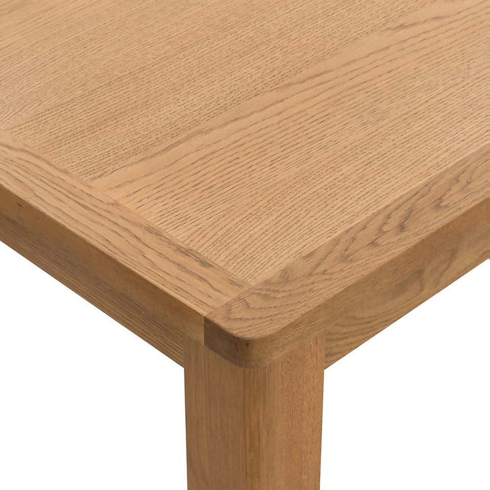 Norbury Dining Table and 6 Chairs Oak Homebase