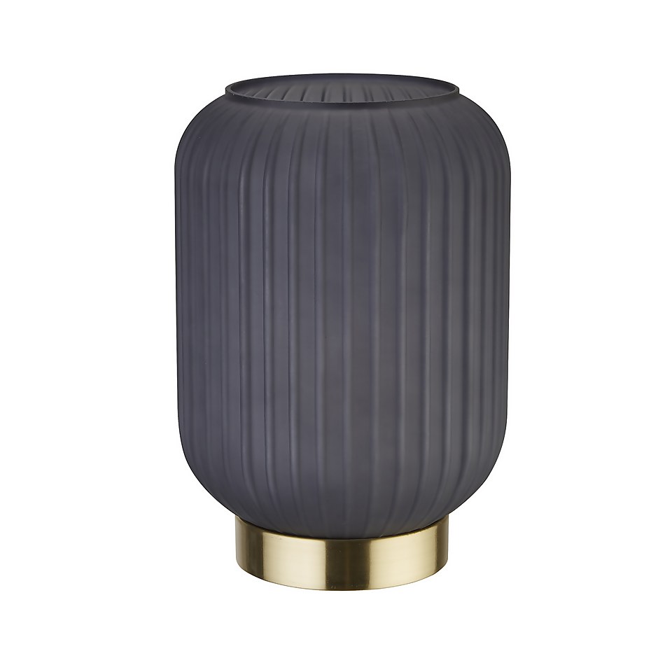 Pearl Frosted Table Lamp - Navy