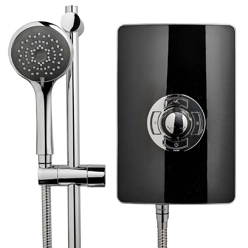 Triton Collection 9.5kW Electric Shower - Gloss Black