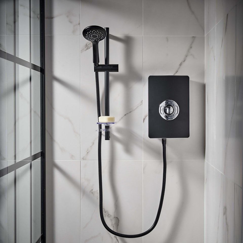 Triton Collection 8.5kW Electric Shower - Matte Black