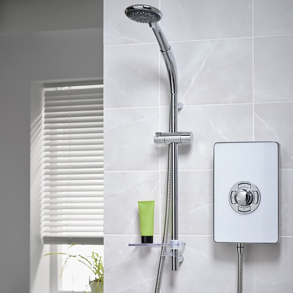 Triton Enhance 9.5kW Electric Shower - Gloss White