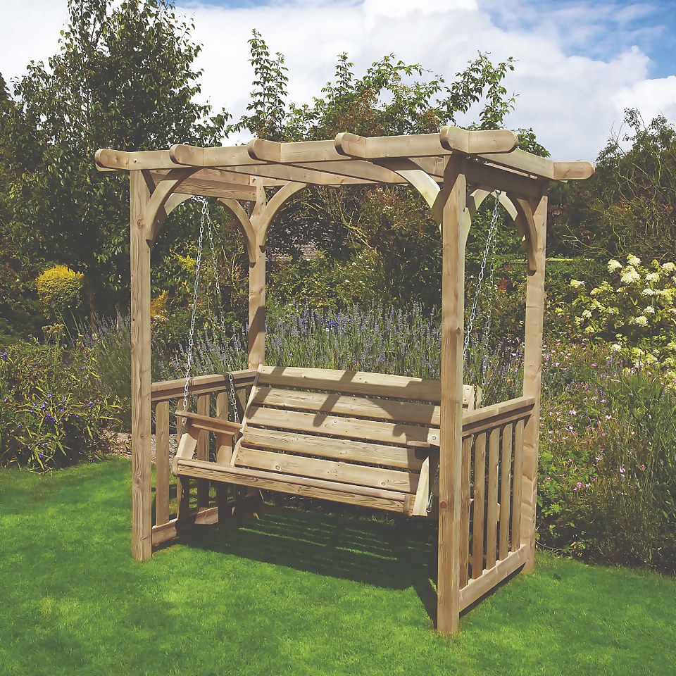 Anchor Fast FSC Milldale Swing Seat with Arbour