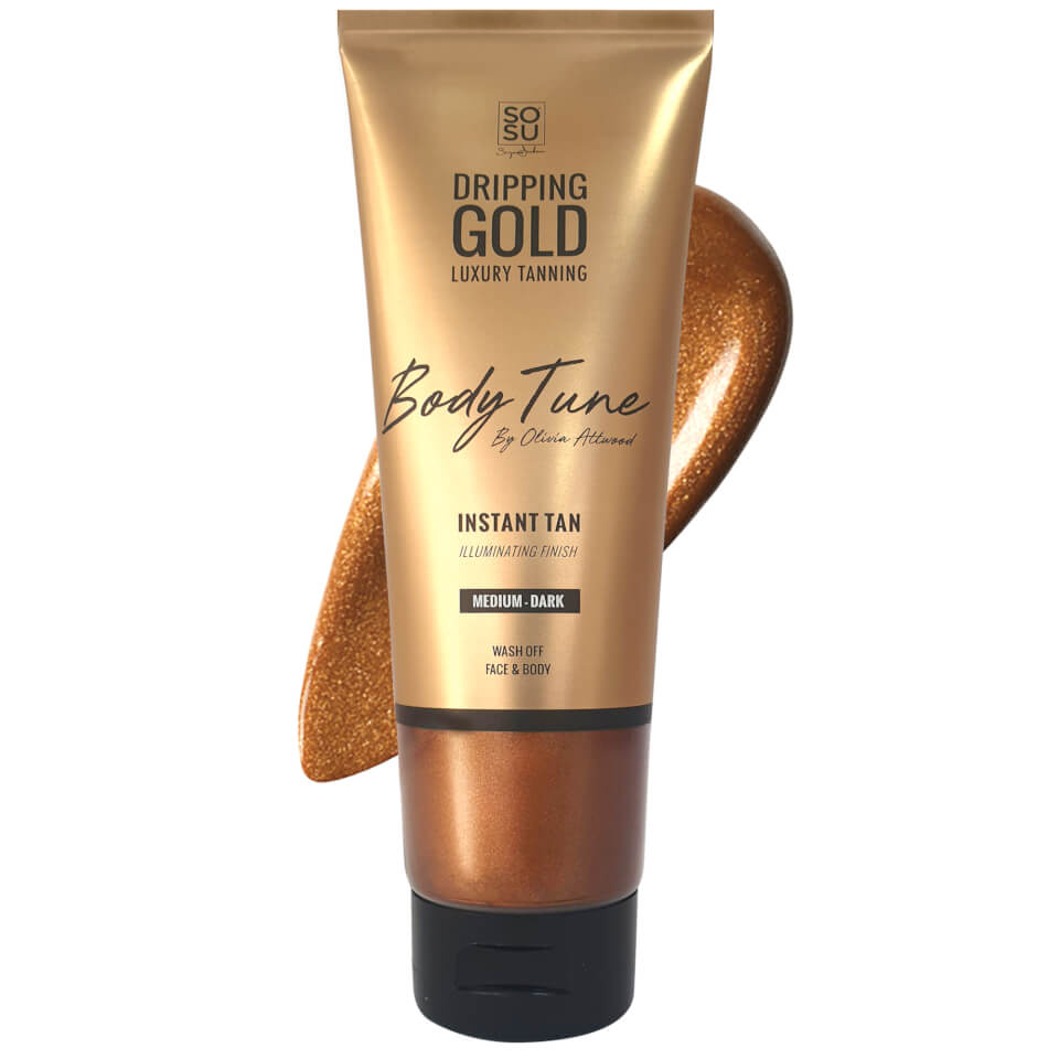 SOSU Dripping Gold Bodytune Shimmer - Medium-Dark