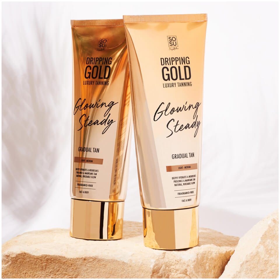 SOSU Dripping Gold Gradual Tan Lotion 230g (Various Colours)