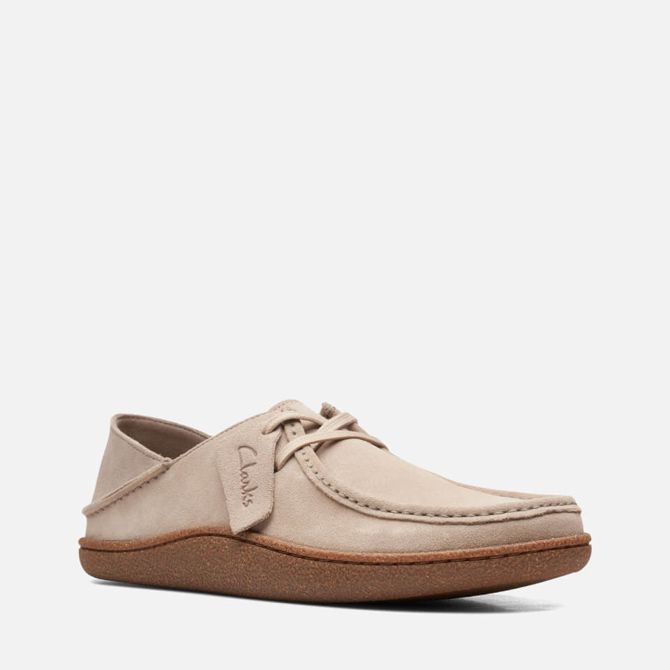 Clarks Men's Pilton Suede Wallabee Shoes - Sand - UK 7 | Allsole