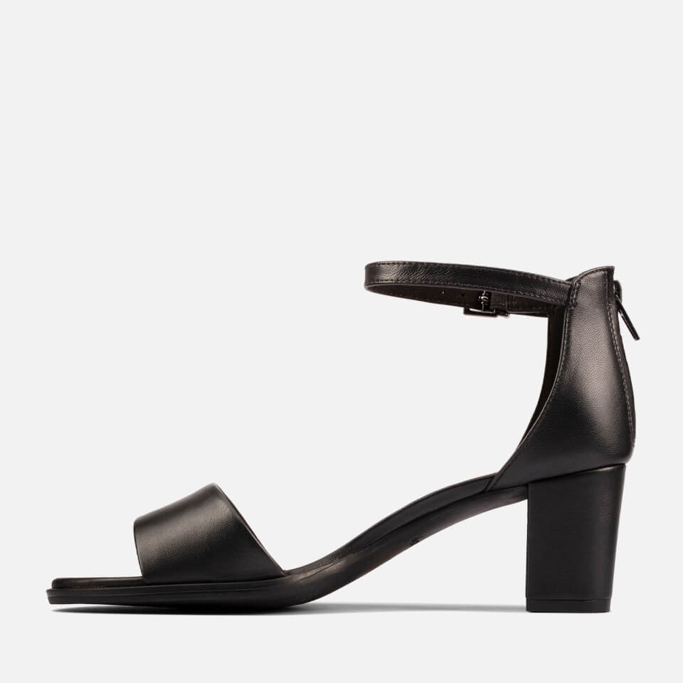 Clarks black outlet sandals heels