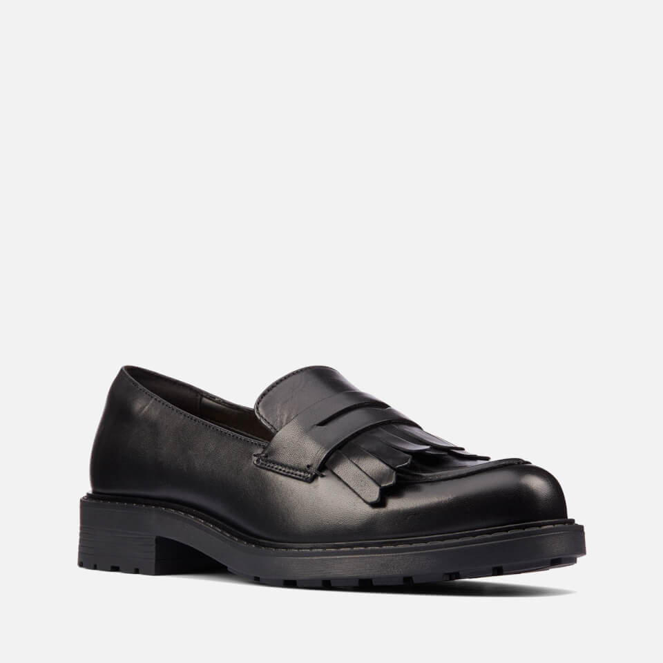 Clarks Women's Orinococ 2 Leather Loafers - Black