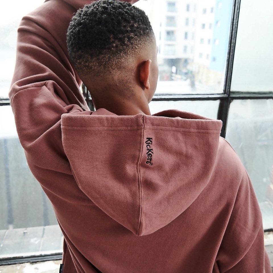 Men's Brown hoodie with chest stripes Brown